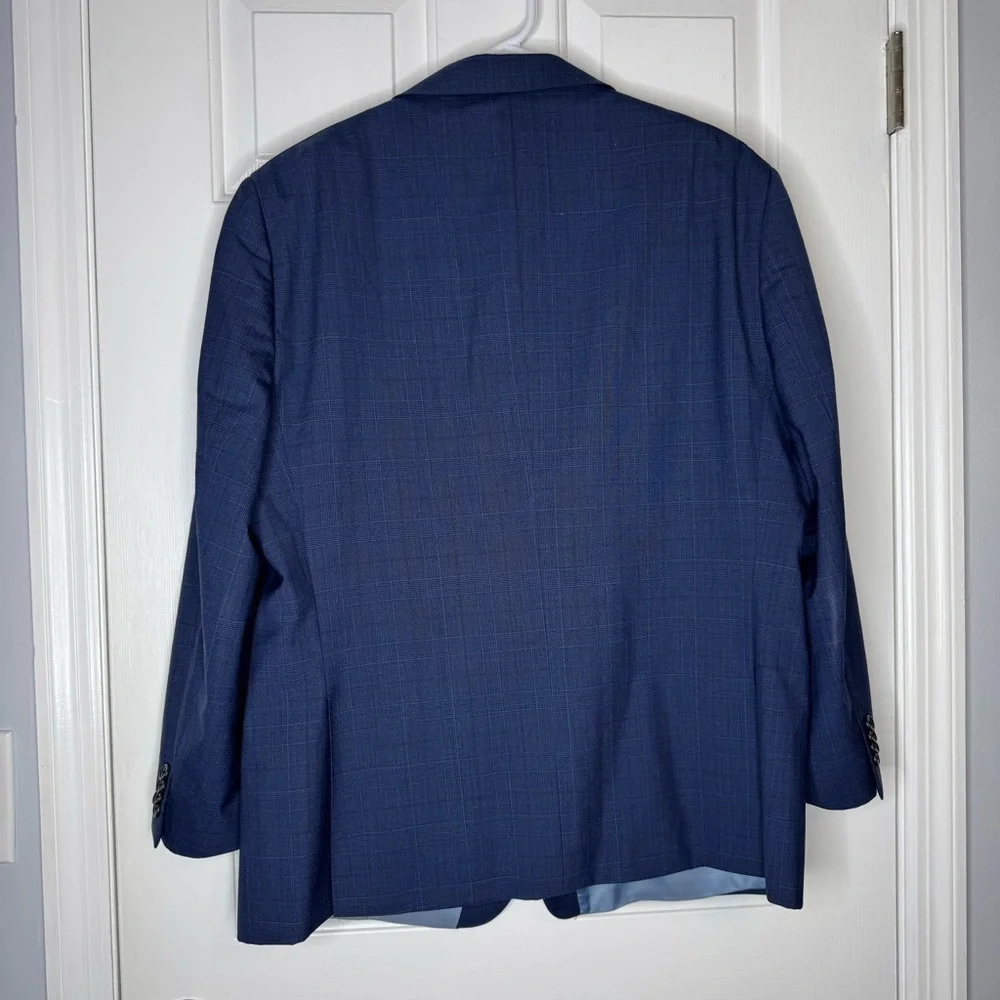 Paul Betenly Men's Blue Plaid Suit Thomas & Florence styles